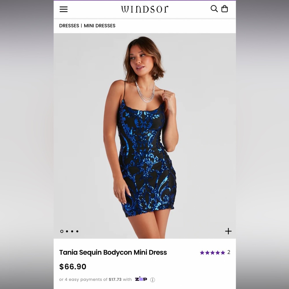 Windsor Tania Sequin Bodycon Mini Dress